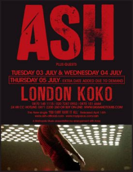 London Koko 3rd, 4th, 5th and 6th July 07